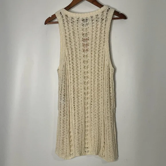 American Eagle Easy Open Stitch Weave Cream Sleeveless Knit Tank Top’ Sz XL NWTs - Picture 9 of 16